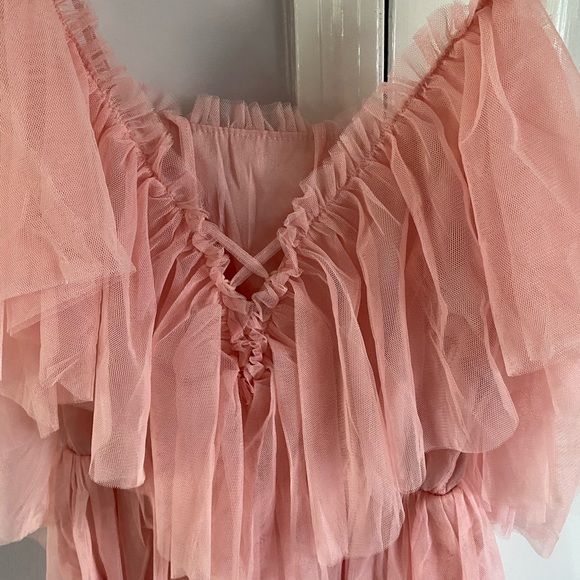 Pink Ruffled Boho Dress - Picture 6 of 9